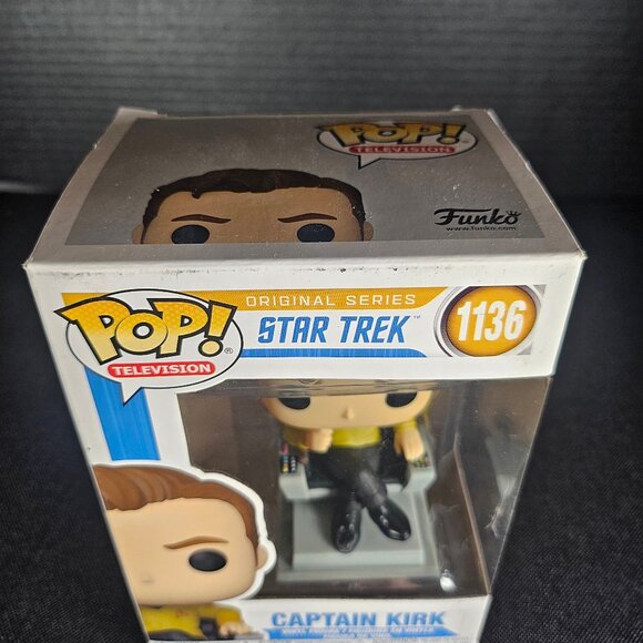 Funko Pop Television Star Trek The Original Series Figure Captain Kirk #1136 - Picture 2 of 11